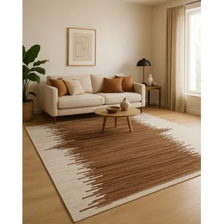 Myflair Fellteppich "HIDE HARMONY, echtes Rinderfell", braun (braun,weiß,hellbeige), B:80cm H:10mm L:150cm, Kuhfell, MYFLAIR MÖBEL & ACCESSOIRES, Teppiche, Fellteppich, handgenäht, Naturprodukt, natürliche Struktur & Premium-Look