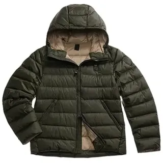 Blauer Acton 03086 Kurze Daunenjacke für Herren, Nylon, Schwarz - L