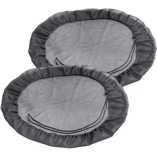Meister Craft Meister Regentonnen-Netz - Ø 105 cm - 2 Stück - Verstellbare Kordel - Reißfest & witterungsbeständig - Polyester/Laubschutz-Netz/Regentonnenabdeckung / 9960500, Schwarz