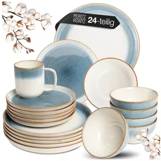 Moritz & Moritz TARENTO Kombiservice 24-tlg. 6 Personen blau