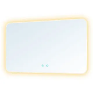 doporro dopporo LED Badspiegel 120x70cm Dimmbar runden Ecken Wandspiegel Memory