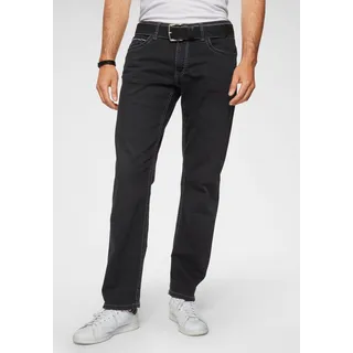Loose-fit-Jeans CAMP DAVID Gr. 32, Länge 32, schwarz (black used) Herren Jeans Comfort Fit mit markanten Nähten und Stretch