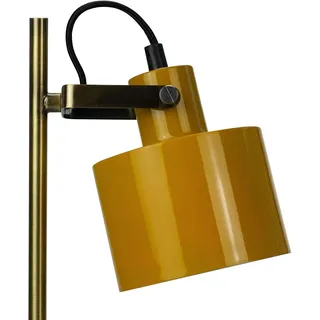 Dyberg Larsen Tischlampe Ocean, curry/messing/türkis, 43 cm