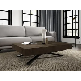 Compleo Couchtisch ausziehbar und höhenverstellbar, Elegant, funktionale Lösung SEA braun