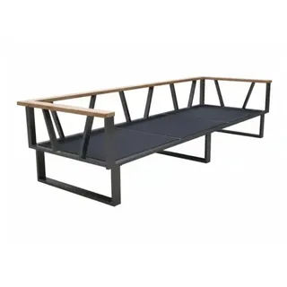 Zebra Technologies Belvedere 3-Sitzer  ohne Polster  grau