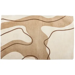 Bloomingville Volano Wollteppich 150 x 90 cm Beige