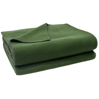 Wohndecke Soft-Fleece Decke 160 x 200 cm dunkel jade, zoeppritz