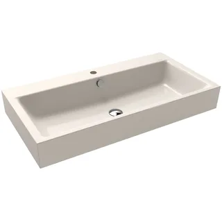 Kaldewei PURO Wandwaschtisch 3165 mit 1 Hahnlochbohrung, 90 cm 901506013001, Badkeramik, pergamon mit perleffekt