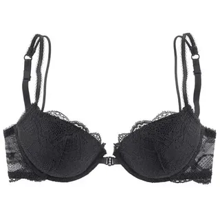 LASCANA Push-up-BH Spitze Schwarz 85B