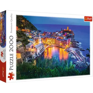 Trefl 27086 2000 Teile, Premium Quality, für Erwachsene und Kinder ab 12 Jahren Puzzle Vernazza bei Abenddämmerung, Farbig, Insel Murano Venedig