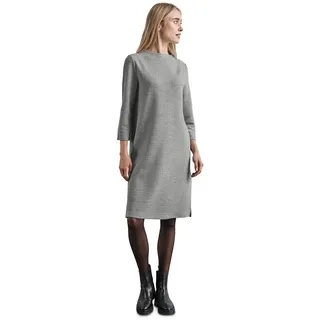 Street One Turtle Neck Dress solid, Heather Grey Mel., 38 - 38