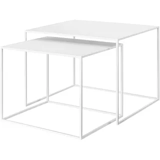 BLOMUS Set 2 Beistelltische Fera L weiß (2er-Set)