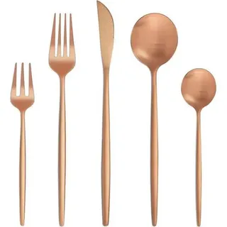 Besteckset 6er Edelstahl Rosegold Messer 30 teilig 30teilig rosegold