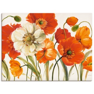 Wandbild »Mohnblumen I«, Blumen, (1 St.), 55317501-0 orange B/H: 80 cm x 60 cm