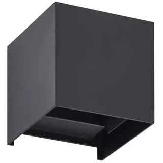 LINDBY Außenwandleuchte Metall 10,0 cm spritzwassergeschützt 1 x 5,4 W LED schwarz
