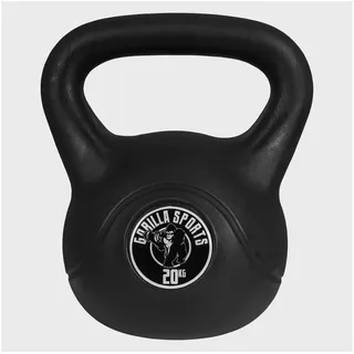 Gorilla Sports Kettlebell Kugelhantel 20 kg schwarz