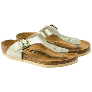 Birkenstock Gizeh Electric Metallic Slippers Kinder - Gold - 35