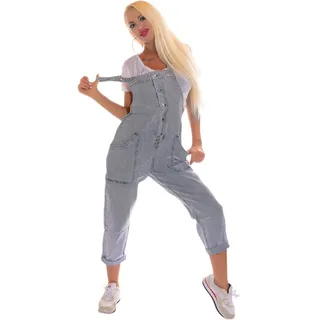 OSAB 88012 Casual Damen Jeans Hose Latzhose Latzjeans Denim Overall Pants Regular - XXS