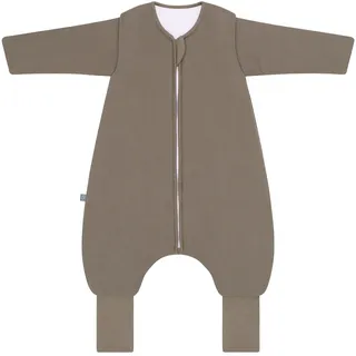 EMMA & NOAH Baby Schlafsack Winter-Sleepoverall Braun 3,5 TOG 70