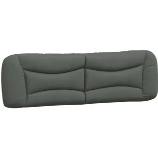 vidaXL Kopfteil-Kissen \"Hvar\" Dunkelgrau 180 cm Stoff