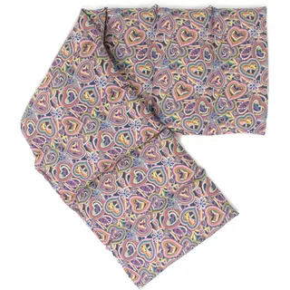 Bio-Bio Dinkelkissen XXL 8-Kammer 75x20cm - Bio Füllung & Bio-Stoff "Psychedelic Heart" - Wärmekissen Körnerkissen Bio-Dinkel