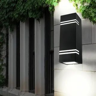 V-Tac Außenwandleuchte Aluminium 25,0 cm GU10 schwarz
