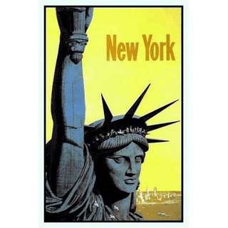 Schatzmix New York Liberty Statue Metallschild Wanddeko 20x30 cm tin Sign Blechschild, Blech, Mehrfarbig