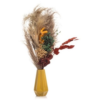 ABELLA Natura Trockenblumen Pampasgras Keramikvase Höhe ca. 70cm