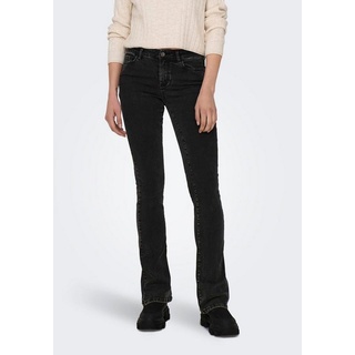 ONLY Bootcut-Jeans B800 Damen Bootcut Jeans Hose High Waist weite Jeanshose Flared Schlaghose schwarz