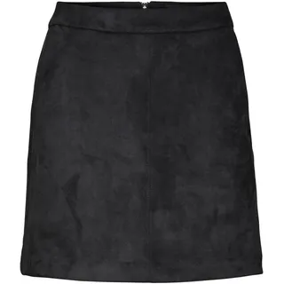 Vero Moda Lederimitatrock Damen Schwarz 42