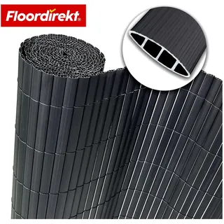 Floordirekt PVC Sichtschutzzaun 150 x 300 cm Grau 