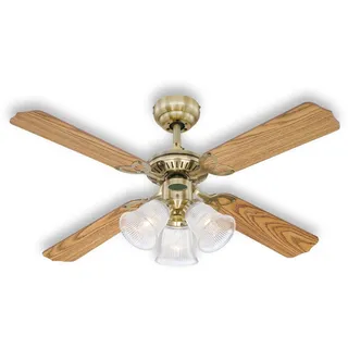 Westinghouse Princess Trio 105 cm Deckenventilator eiche mahagoni mit Licht
