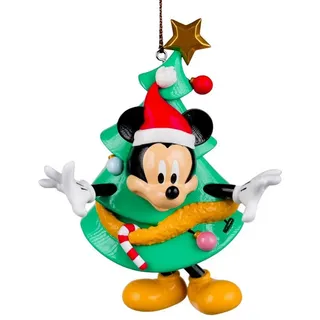 Disney Christbaumschmuck Christbaumfigur by Disney 3D Mickey mit Weihnachtsbaum 10 cm PVC