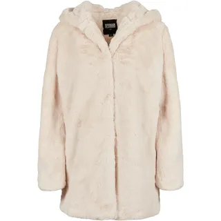 URBAN CLASSICS Hooded Teddy Coat Jacke White M