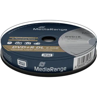 MediaRange DVD+R DL 8,5GB 8x 10er Spindel (MR466)