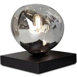Licht-Erlebnisse Tischlampe (B)15 x (L)15 x (H)17.5 cm in Schwarz Silber | Gr.: onesize