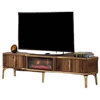 JVmoebel Sideboard Luxuriöser Kaminsims Sideboard TV-Tisch Wohnzimmer Holz braun (1 St., Sideboard), Made in Europa braun