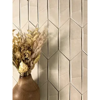 Newroom Vliestapete Leandri Beige Tapete Mustertapete Muster,3D Optik, Beige Tapete Modern Muster - Mustertapete Retro Creme Grafisch Geometrisch 3D Optik für Wohnzimmer Schlafzimmer Küche, Retro beige
