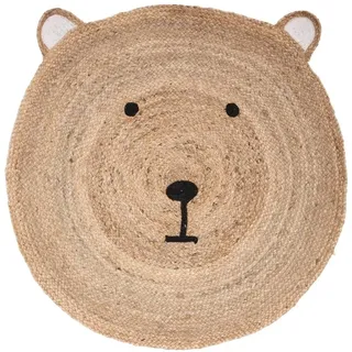 Atmosphera Créateur d'intérieur Ourson Kinderteppich Ø 100 cm Beige