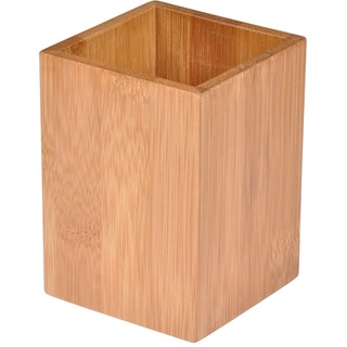 Douceur d'Intérieur 6ASB266 Becher, quadratisch, Bambus, Höhe 9,6 x 7 cm, Holz