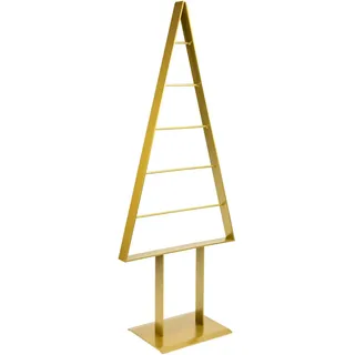 Manschin-Laserdesign Tannenbaum Metall künstlich Weihnachtsbaum Edel Hochglanz 98cm (Gold)