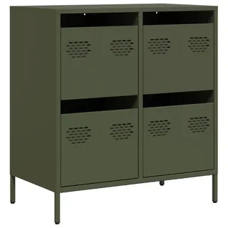 vidaXL Sideboard 68 x 39 x 73,5 cm Olivgrün