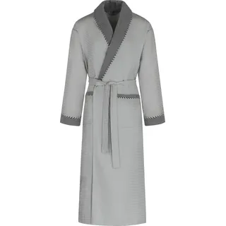 normani Herren Bademantel Waffelpique Moyo in Grau | Gr.: 5XL