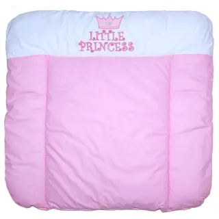 Wickelauflage mit Applikation -Princess Rosa Rosa - Wickeltischauflage Baby Auflage (70 x 50 cm)