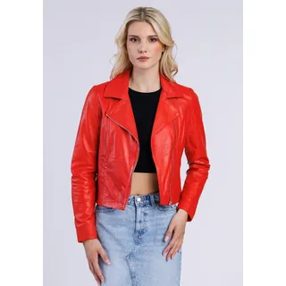 Lederjacke FREAKY NATION "Lederjacke-FN", Damen, Gr. S (36), rot, Oberstoff: 100% Leder. Futter: 100% Baumwolle, normal, Jacken
