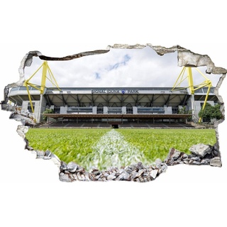 Wall-Art Wandtattoo Borussia Dortmund BVB Signal Iduna, selbstklebend, entfernbar bunt 60 cm x 36 cm