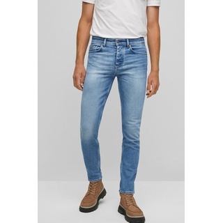 Regular-fit-Jeans BOSS ORANGE "Taber BC-C 10239566 07" Gr. 30, Länge 34, blau (bright blue) Herren Jeans Regular Fit mit Markenlabel