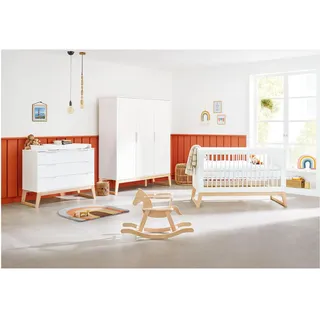 Pinolino, Komplett-Babyzimmer, Bridge (Kinderkleiderschrank, Wickelkommode)