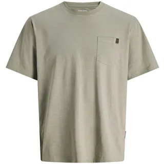 JACK & JONES JJEDOVER SLUB TEE SS braun L