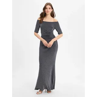 Vera Mont Abendkleid Glitzer-Look Blau/Grau 42
